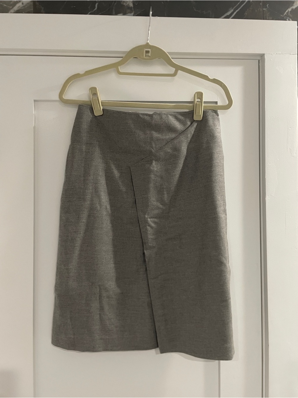 Malo Cashmere Virgin Wool Women's Front Slit Skirt Size 42 IT